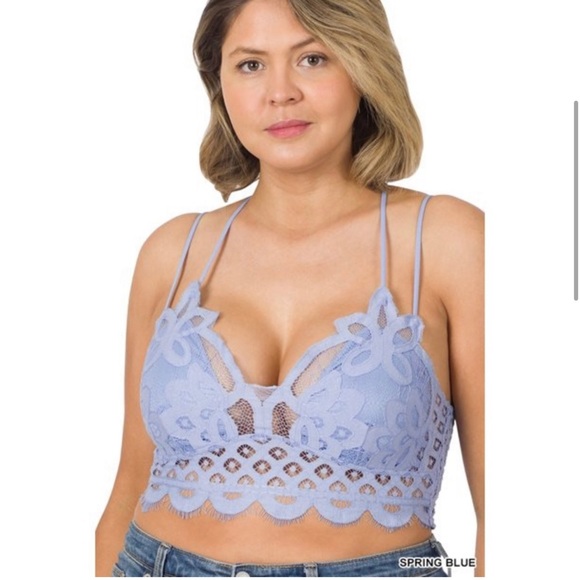 Zenana (Adeline) crochet Lace Bralette size 1x - Picture 2 of 8